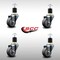 Service Caster 3'' SS Thermoplastic Rubber Wheel Swivel 1-7/8'' Expanding Stem Caster Set, 4PK SCC-SSEX20S314-TPRB-178-4 - alternate 4